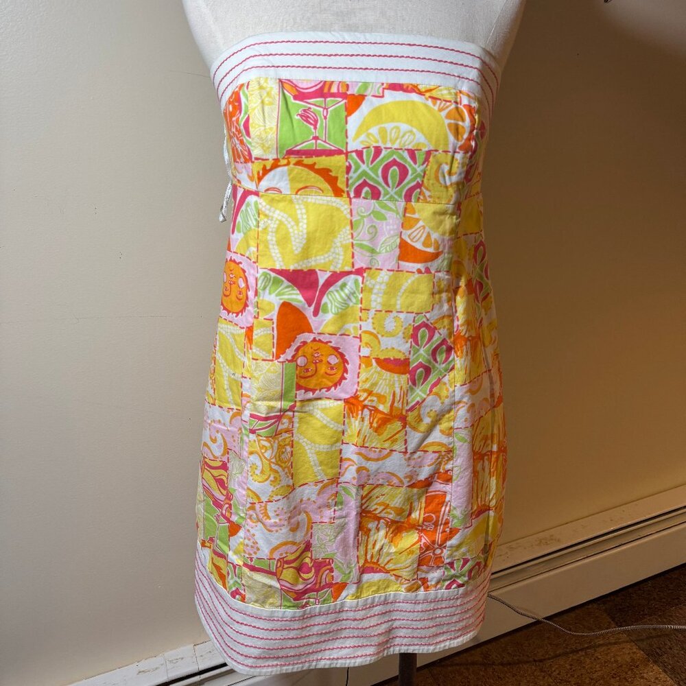 Lilly Pulitzer | Bowen Dress Printed Trapunto Happiest Hour Patch